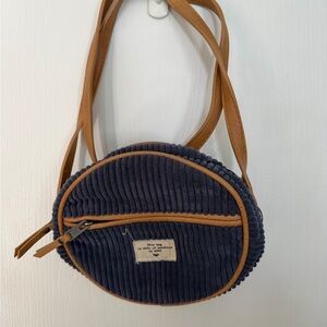 Roxy Navy and Tan Crossbody Bag